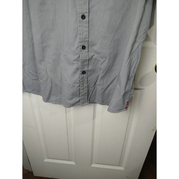 Wrangler Men's Grey Short Sleeve Collared Button Casual Shirt. 2XL - Picture 9 of 10